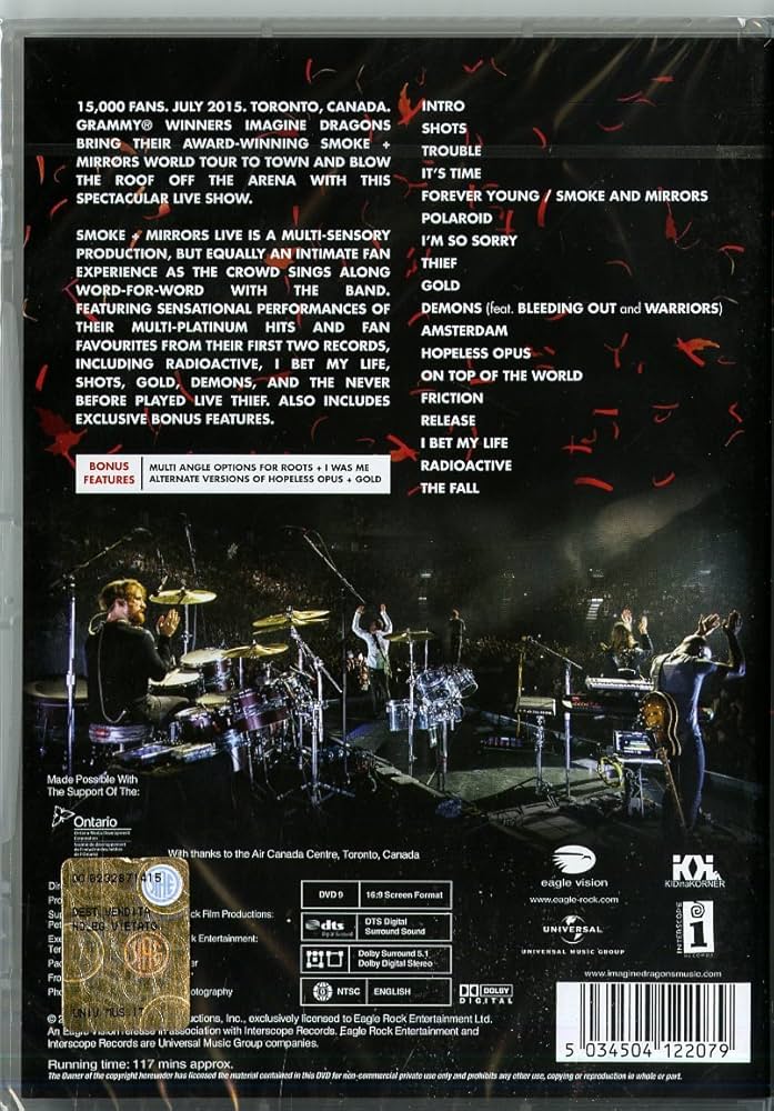 その他 Smoke + Mirrors Live [DVD] Amazon.co.jp: Imagine Dragons: Smoke + Mirrors Live [DVD